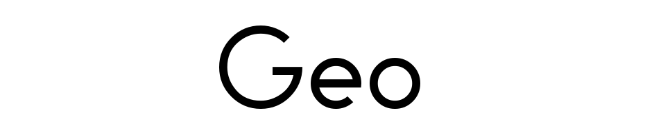 Geo Regular cкачати шрифт безкоштовно